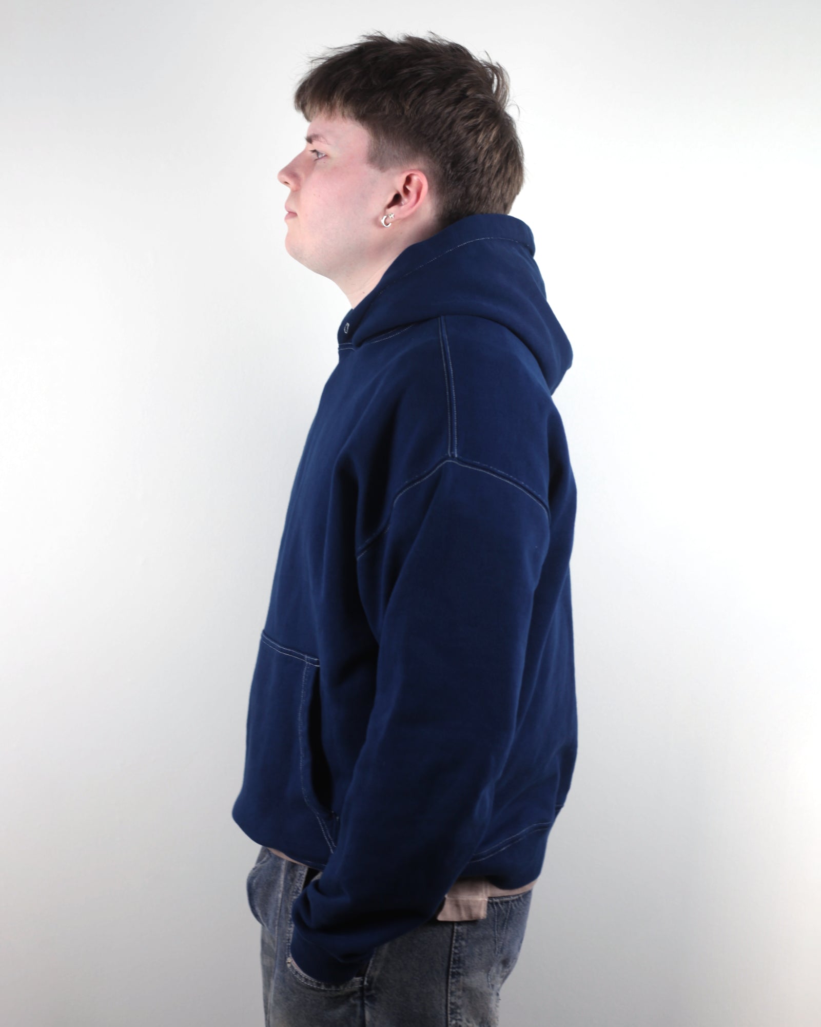 Blue Blank Hoodie